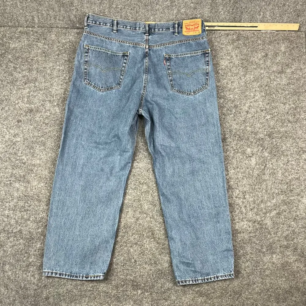 Levis 550‎ Jeans Mens Size W42 L29 Blue Relaxed Fit Tapered Denim Casual